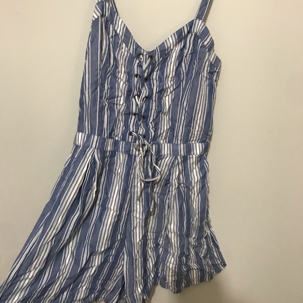 Hollister stripped romper